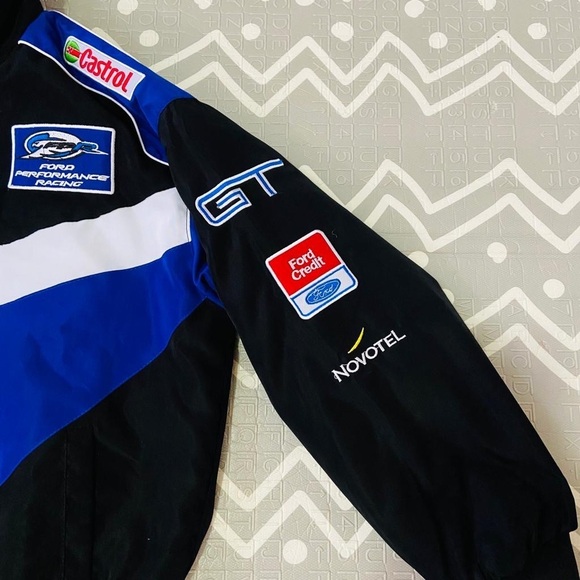 Vintage retro ford formula 1 nascar embroidered racing graphic jacket - Picture 4 of 10